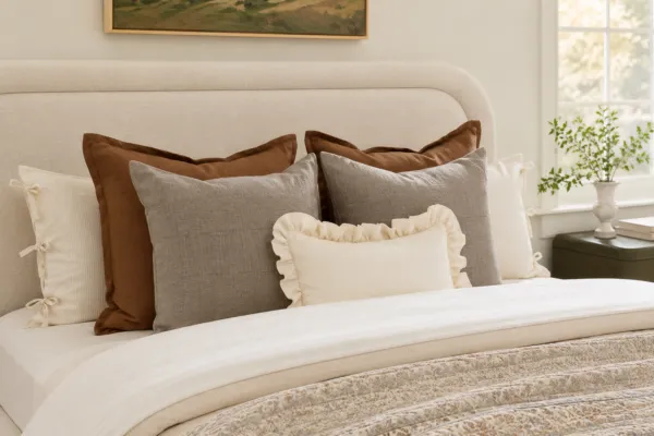 Soft pillows in Calicut for comfortable bedroom interiors