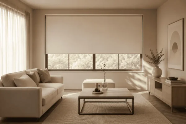 Stylish roller blinds for living room kozhikode