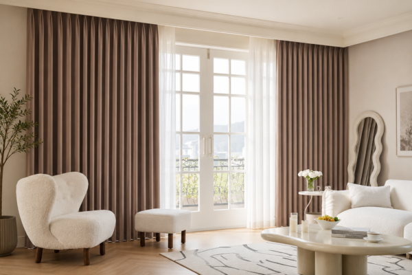 Elegant curtains for living room windows